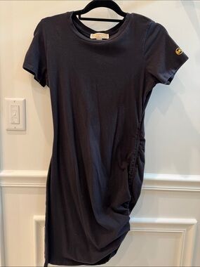 Michael Kors Black Short-Sleeve Knit Tee Dress